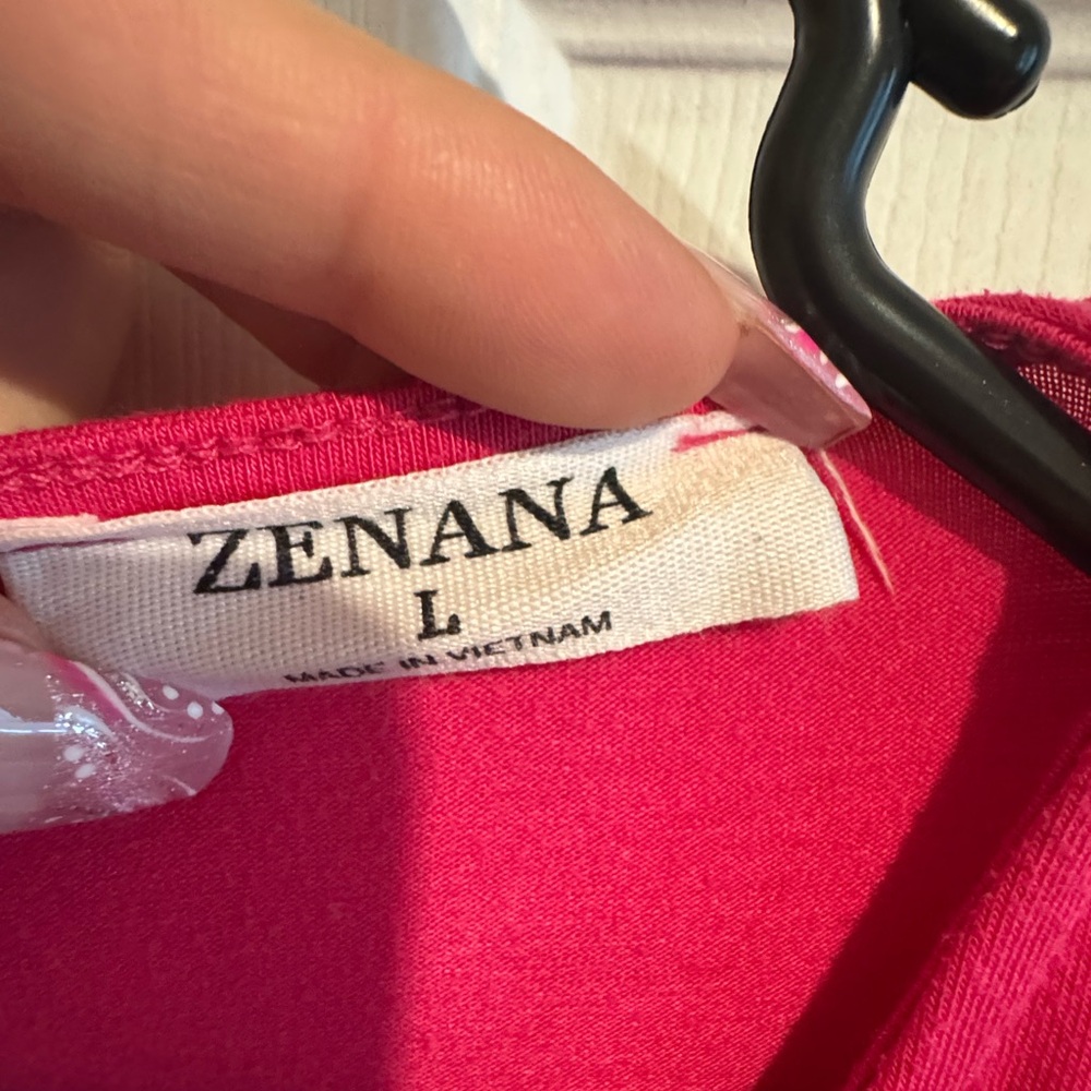 Zenana Fuchsia Short Sleeve Romper! - Picture 5 of 5